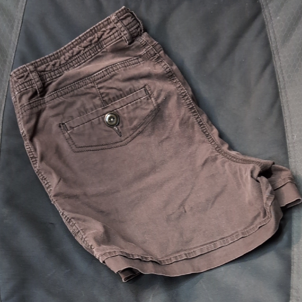 Duo Maternity High Waist Brown Shorts